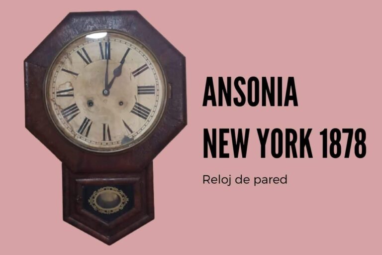 Arreglo de reloj Ansonia New York 1878 en la Relojería